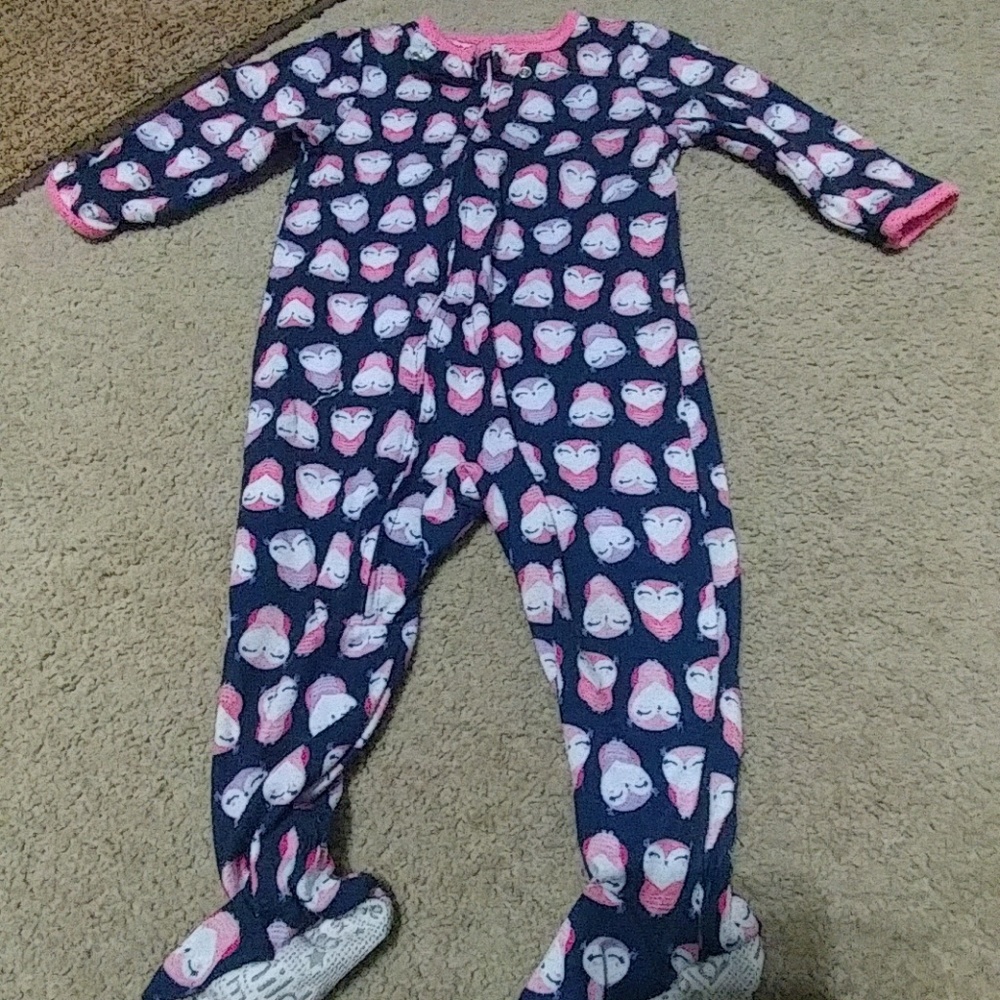 12mo footie owl sleeper